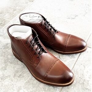 Nunn Bush Middletown Medium Cap Toe Chukka Boots in Brown, Size 10 New in Box